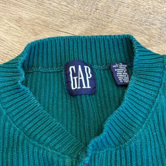 Gap Dark Green Vintage Sweater Size Large - Picture 2 of 4
